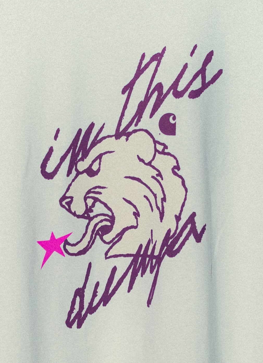 ITD x CARHARTT WIP 'FELINE' TEE WHITE