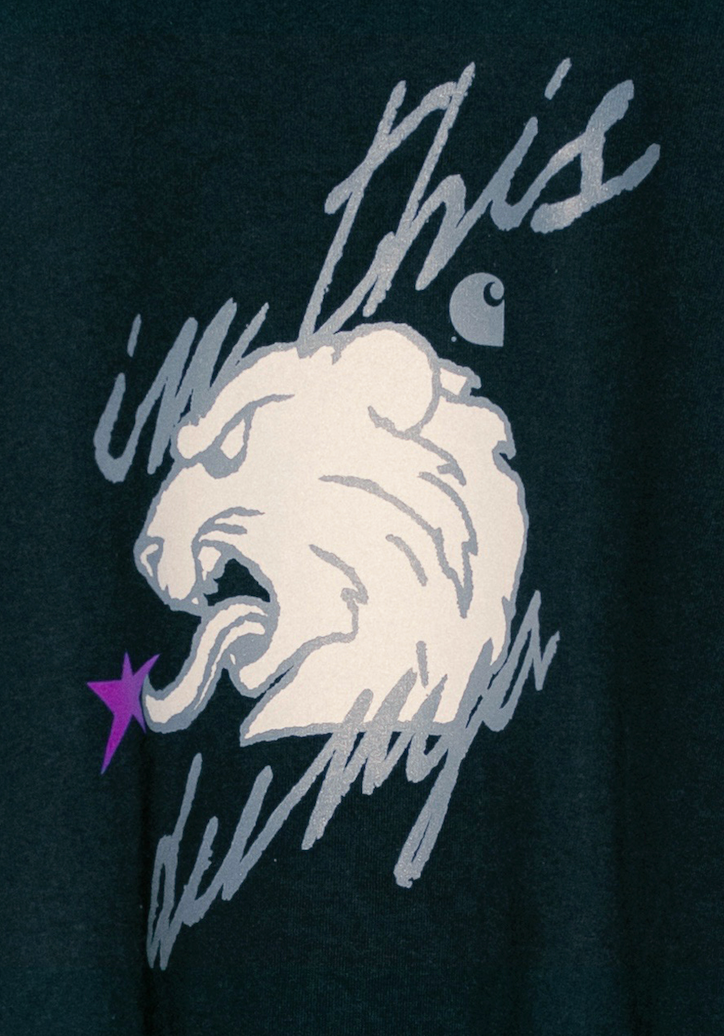 ITD x CARHARTT WIP 'FELINE' TEE BLACK