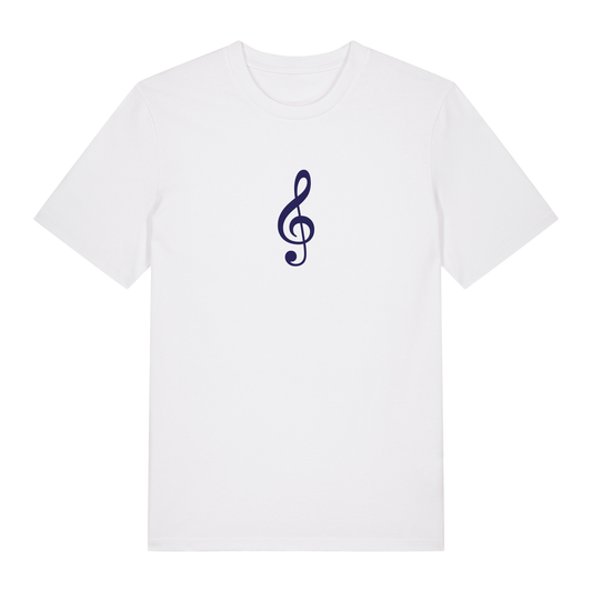 VENUS ANON 'TREBLE CLEF' TEE WHITE